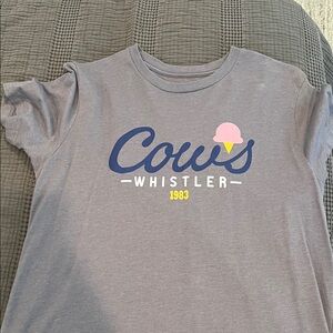 Gray Cows Whistler Graphic T-Shirt new